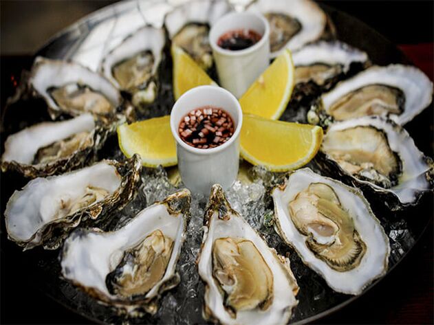 Oesters zijn een extreem gezonde zeevruchten voor mannen. 